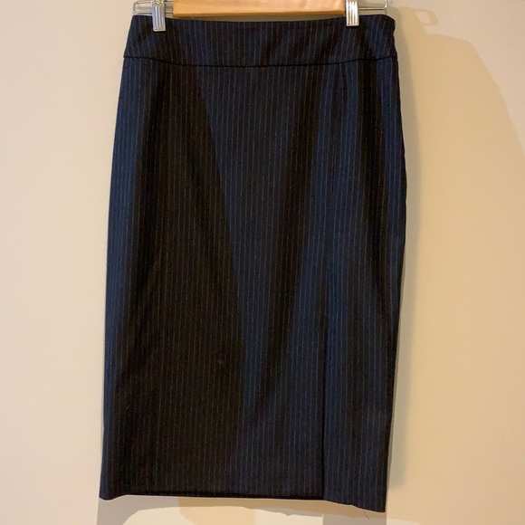 Black/Gray Pencil Skirt Pinstripe Loveliness - Picture 1 of 7